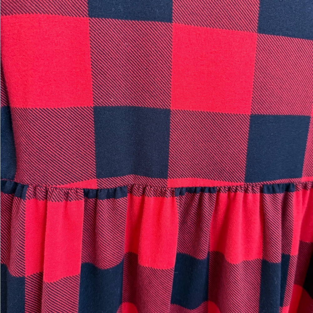 Cream n Sugar Buffalo Plaid Baby Doll Top *GREAT USED CONDITION* - Picture 4 of 7